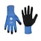 Ge Coated Gloves, Foam Nitrile, Black/Blue, M GG231MC - alternate 1
